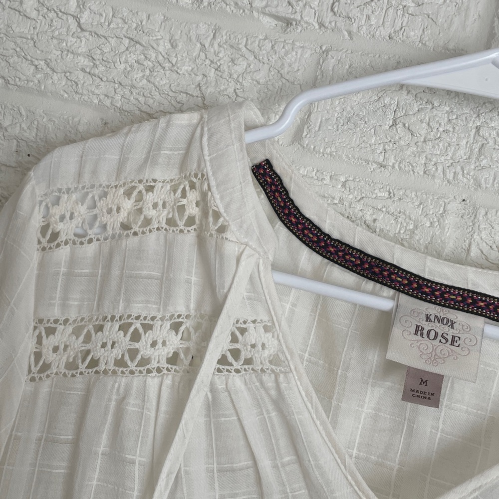 Knox Rose white cowgirl dress lace - Picture 3 of 6